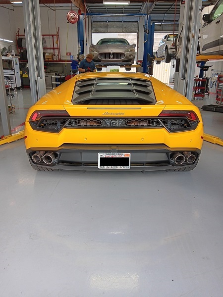 Yellow Lamborghini Huracan